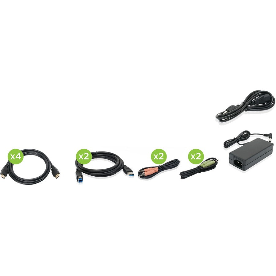 KVM Monitor Switches - 4K Dual View KVMP Switch with HDMI | IOGEAR GCS1942H