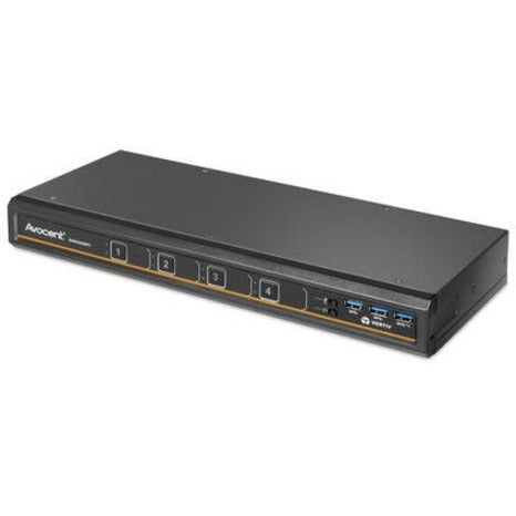 KVM Switch 4 Port - Commercial MultiViewer 4K UHD Display Management | TecISoft SVMV240DPH-400