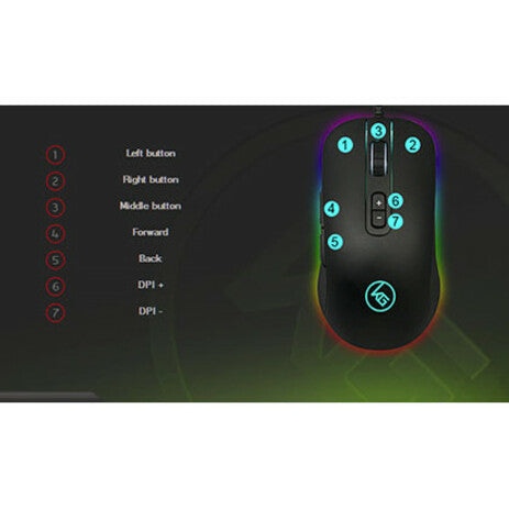 Kaliber Gaming 7 button gaming mouse GME631