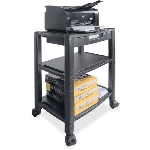 Kantek PS640 Height-Adjustable Deskside Mobile Stand