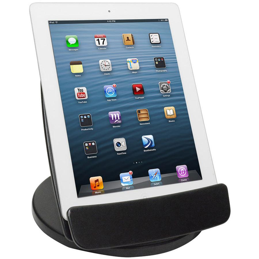 Kantek Rotating Foldable Desk Top Tablet Stand, Black