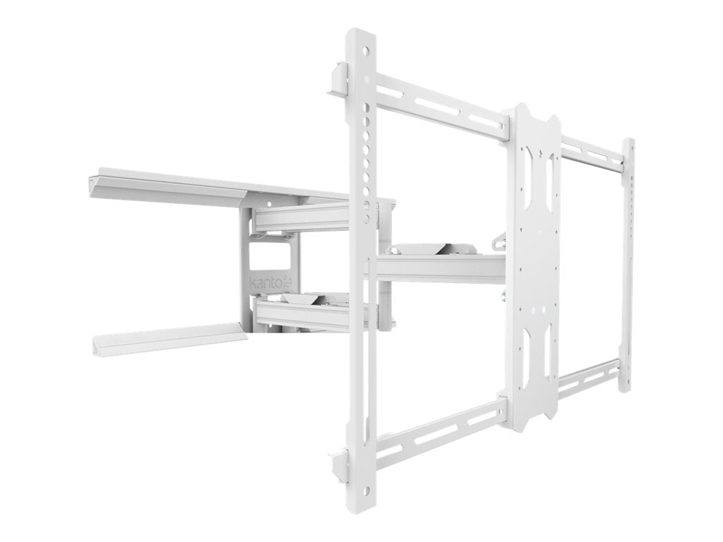 Kanto Full Motion PDX680W - Bracket - full-motion - for TV - solid steel - white - screen size: 39-80" - wall-mountable"