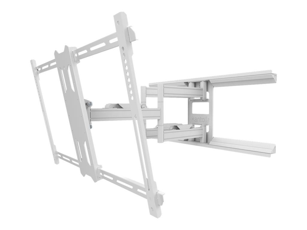 Kanto Full Motion PDX680W - Bracket - full-motion - for TV - solid steel - white - screen size: 39-80" - wall-mountable"