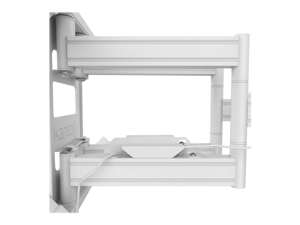 Kanto Full Motion PDX680W - Bracket - full-motion - for TV - solid steel - white - screen size: 39-80" - wall-mountable"