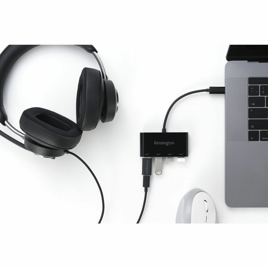 Kensington CH1200 USB-C 10Gbps 4-Port Hub - USB 3.2 Gen 2 (3.1 Gen 2) Type-C - External -
