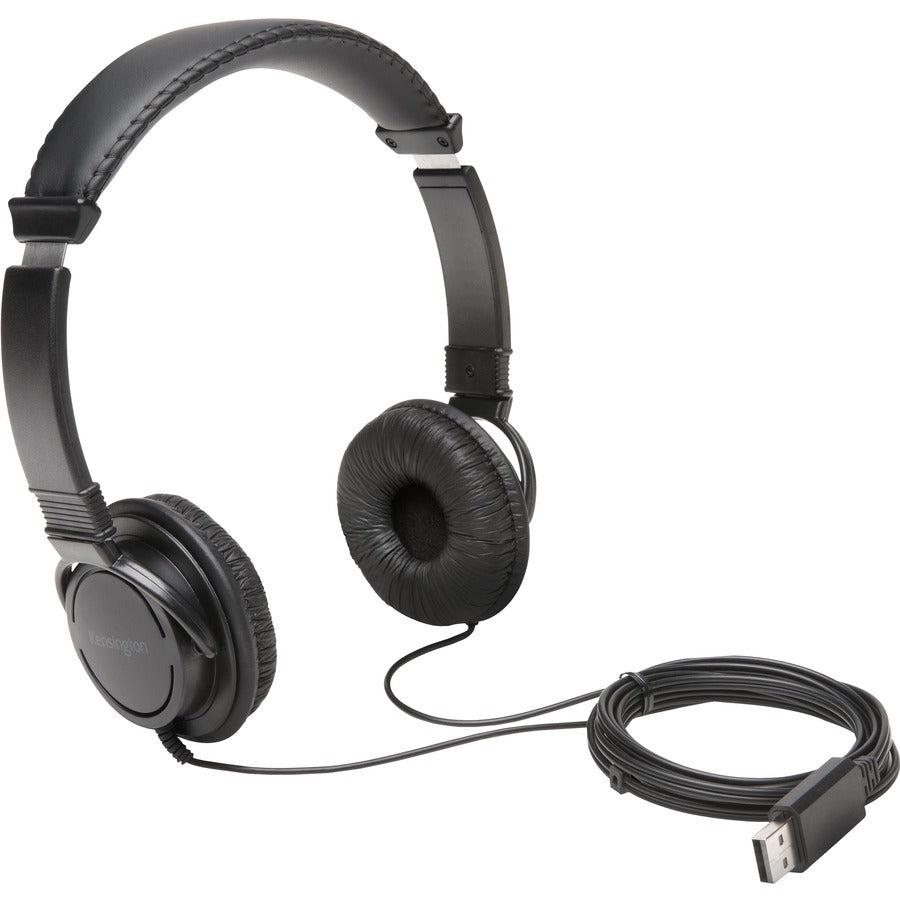 Kensington K97600Ww Headphones/Headset Wired Head-Band Music Usb Type-A Black