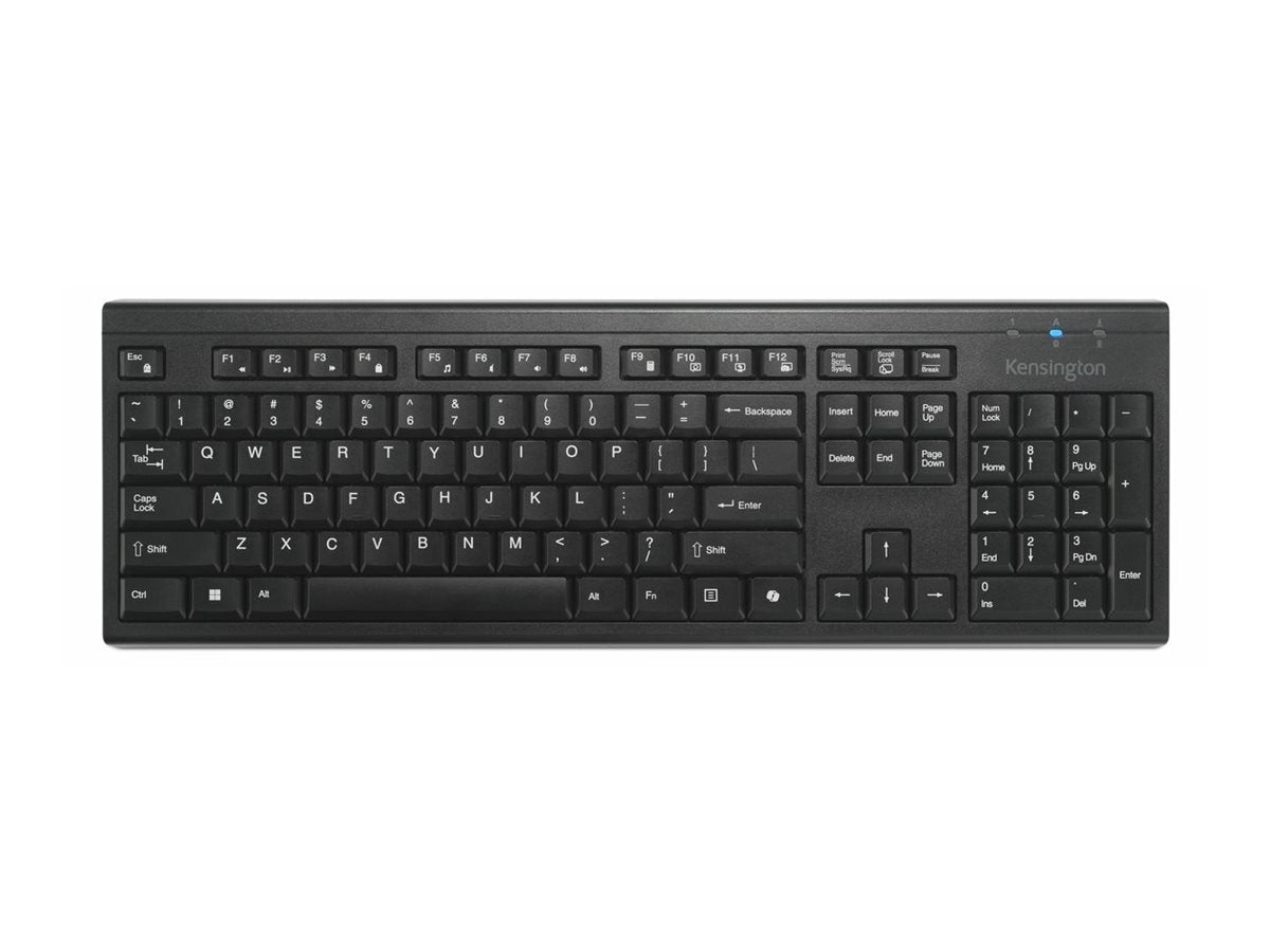 Kensington KB270 EQ - Keyboard - rechargeable, AI keyboard, with copilot key - full size - wireless - 2.4 GHz, Bluetooth