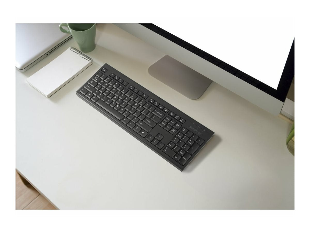 Kensington KB270 EQ - Keyboard - rechargeable, AI keyboard, with copilot key - full size - wireless - 2.4 GHz, Bluetooth