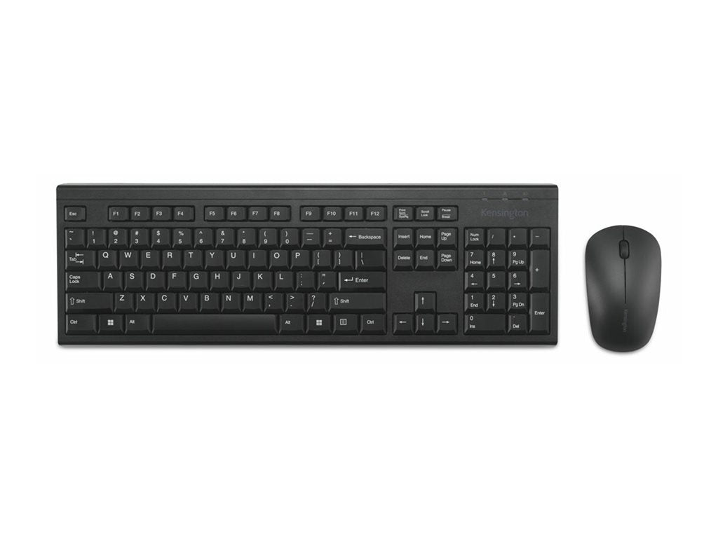 Kensington KM150 EQ - Keyboard and mouse set - 100% - full size - wireless - 2.4 GHz - FSC cardboard K75562NA