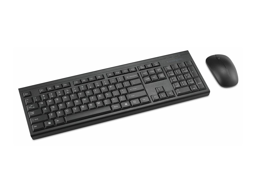 Kensington KM150 EQ - Keyboard and mouse set - 100% - full size - wireless - 2.4 GHz - FSC cardboard K75562NA