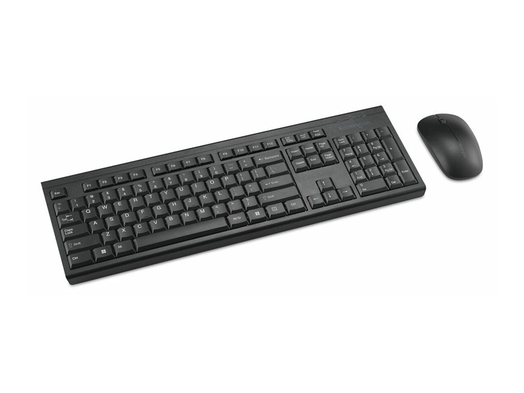 Kensington KM150 EQ - Keyboard and mouse set - 100% - full size - wireless - 2.4 GHz - FSC cardboard K75562NA