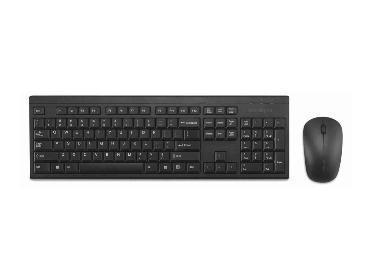 Kensington KM150 EQ - Keyboard and mouse set - 100% - full size - wireless - 2.4 GHz - FSC cardboard K75562NA