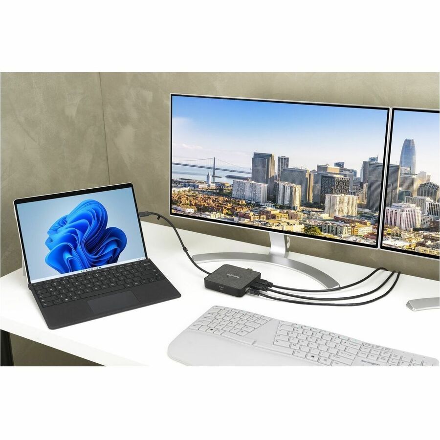 Kensington MD125U4 USB4 Portable Docking Station (DFS) - for Notebook/Monitor - USB4 - 2