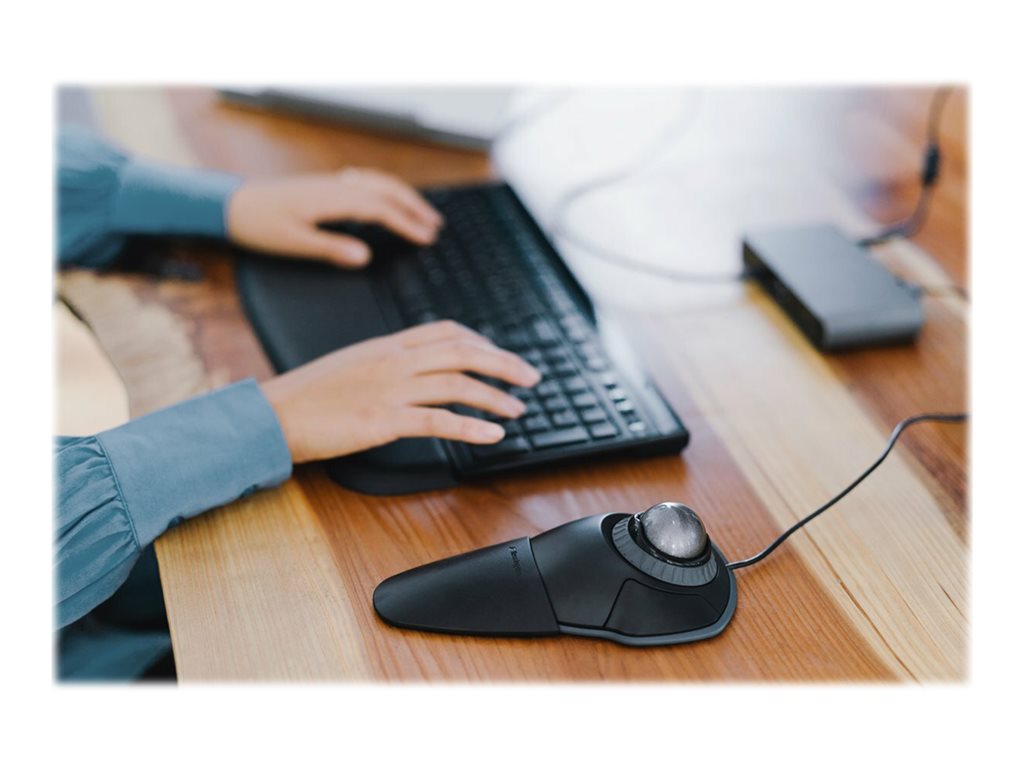 Kensington Orbit with Scroll Ring - Trackball - right and left-handed - optical - wired - USB - space gray