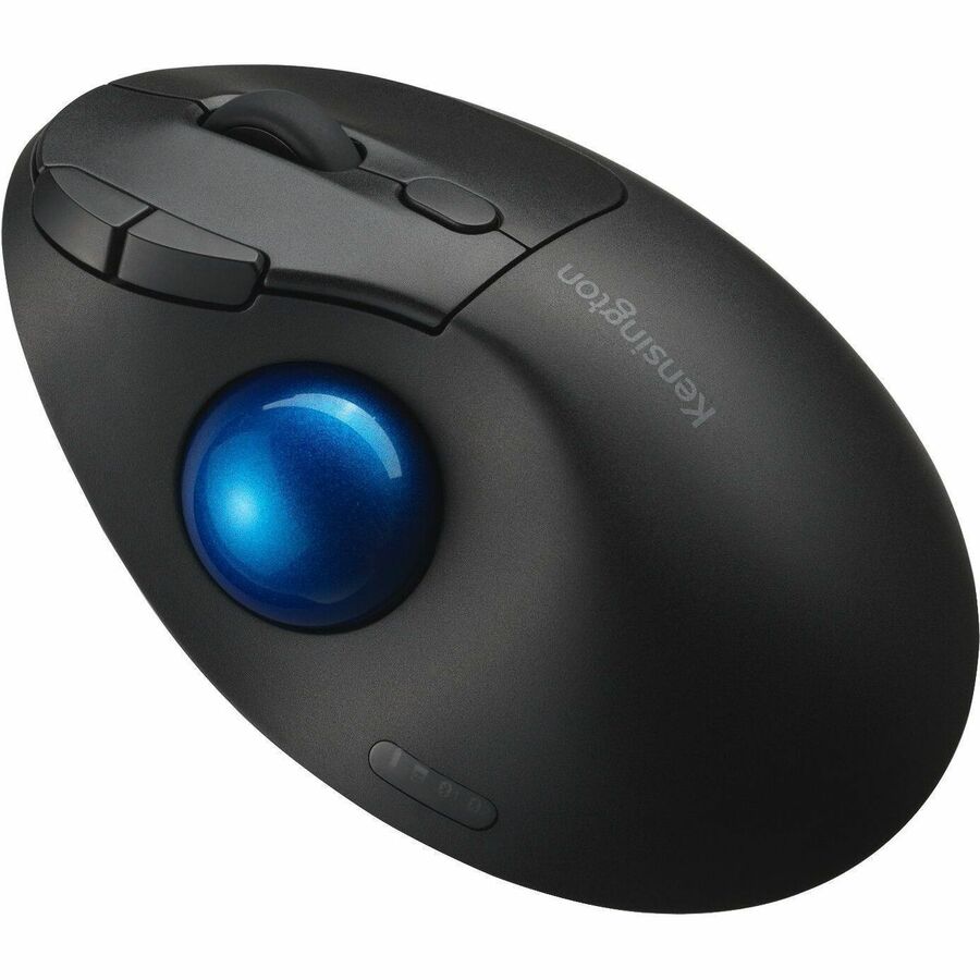 Kensington Pro Fit Ergo TB450 Trackball - Optical - Wireless - Bluetooth - 2.40 GHz - Blac