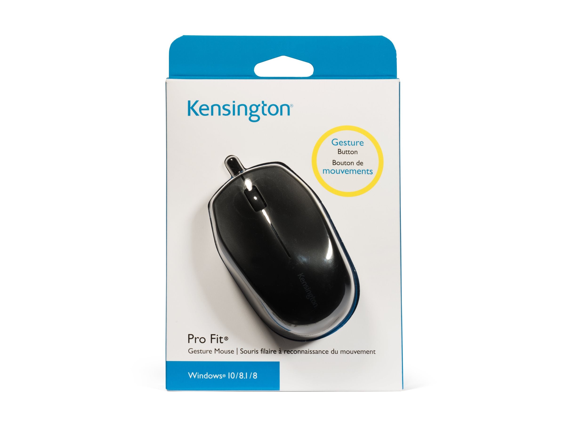 Kensington Pro Fit - Mouse - mid-size - right-handed - optical - 6 buttons - wired - USB - black - sustainable packaging