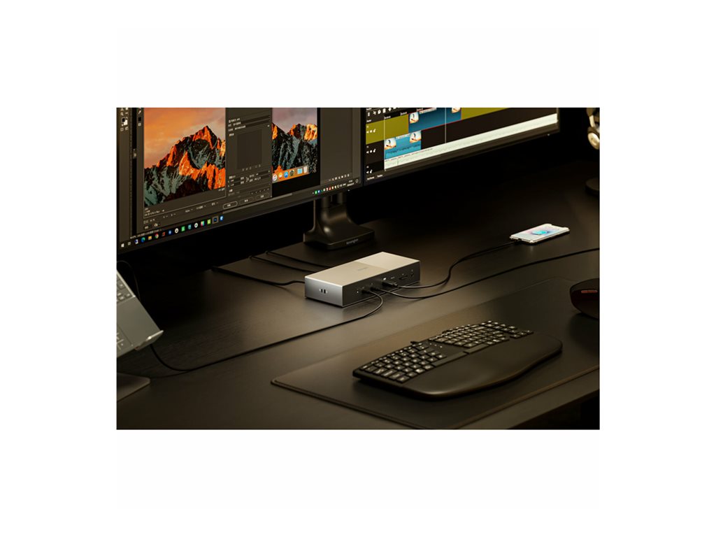 Kensington SD5000T5 - Docking station - Thunderbolt 5 - 3 x Thunderbolt 5 - 1GbE, 2.5GbE K35201NA