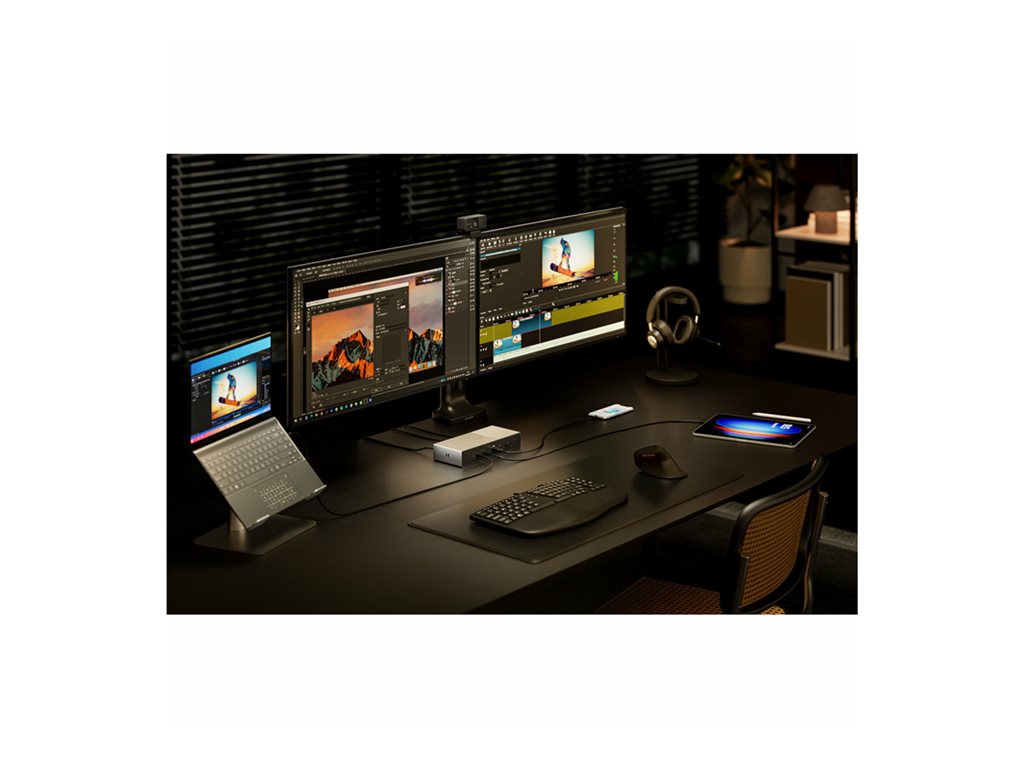 Kensington SD5000T5 - Docking station - Thunderbolt 5 - 3 x Thunderbolt 5 - 1GbE, 2.5GbE K35201NA