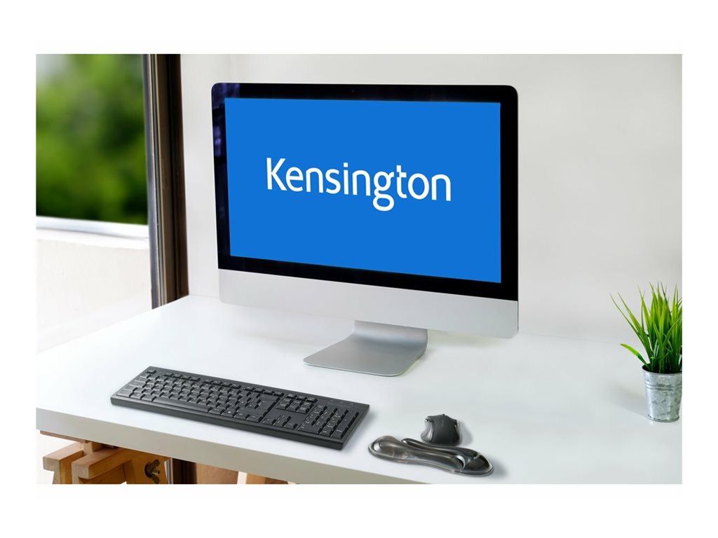 Kensington Slim Duo - Mouse/trackball wrist rest - gel - gray K62438NA