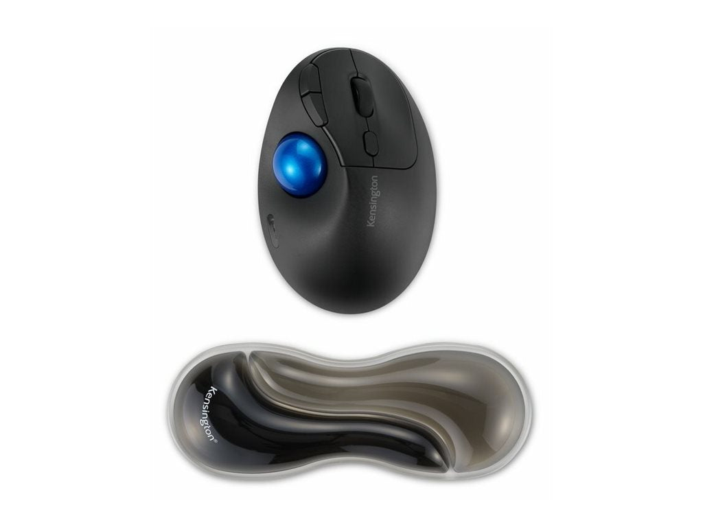 Kensington Slim Duo - Mouse/trackball wrist rest - gel - gray K62438NA