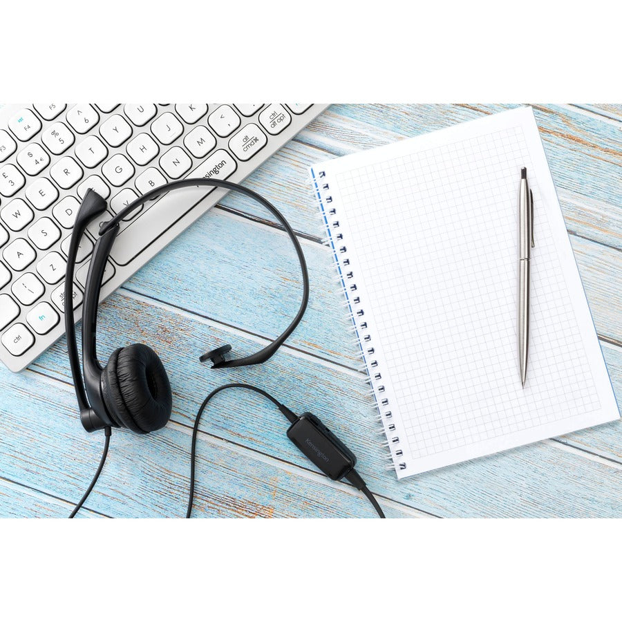 Kensington Usb Mono Headset With Mic And Volume Control