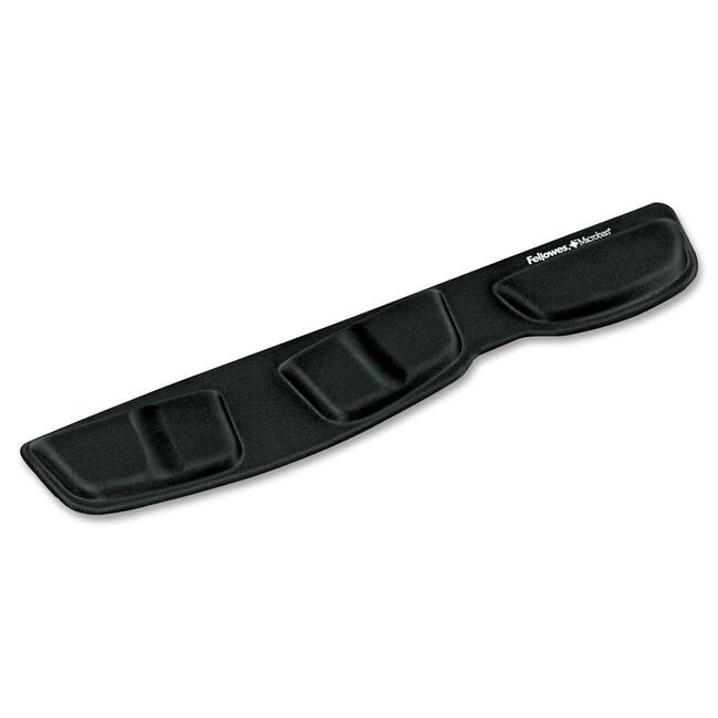 Keyboard Palm Support - Health-V Channel Wrist Rest, Fabric Black | TechSoft 9182801