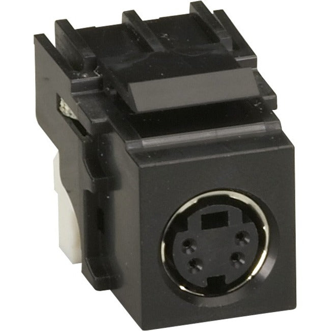 Keystone Snap Fitting - S-Video, Black, Taa