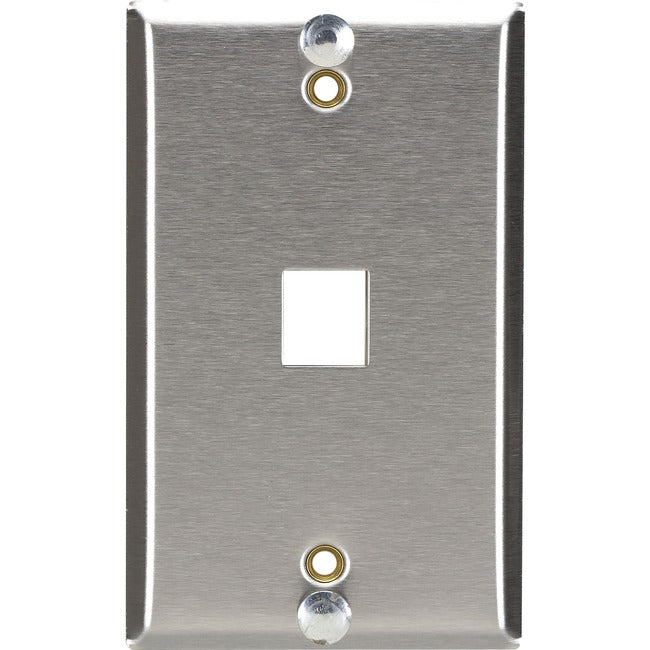 Keystone Wallplate For Mounting Wall-Style Telephone - Stainless Steel, Gsa, Taa