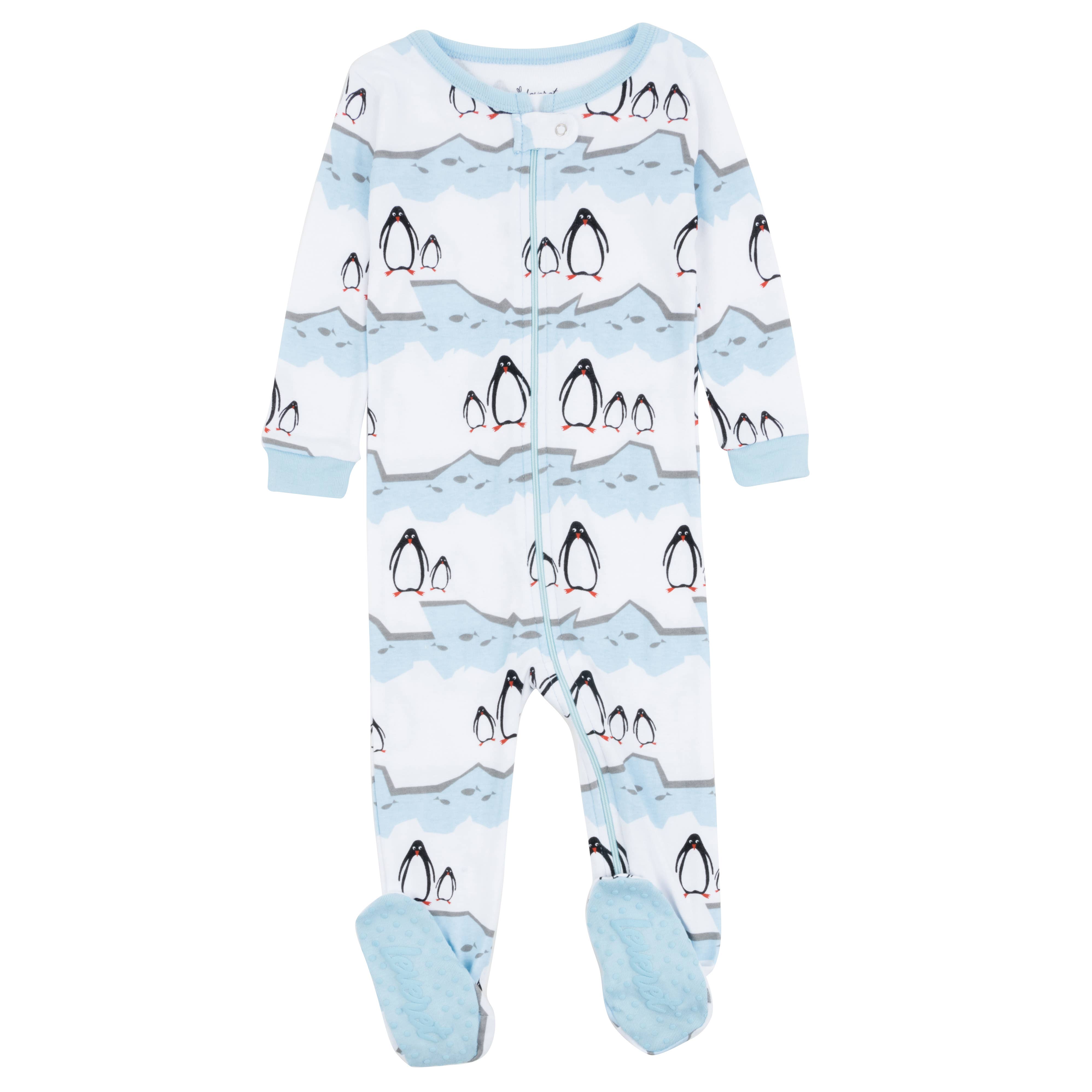 Kids Footed Cotton Pajama Penguin -