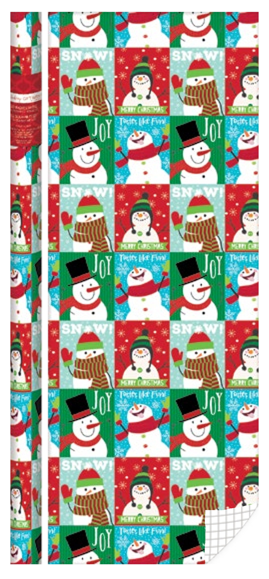 Kids Roll Wrap - 30" x 168" - Snowman Fun