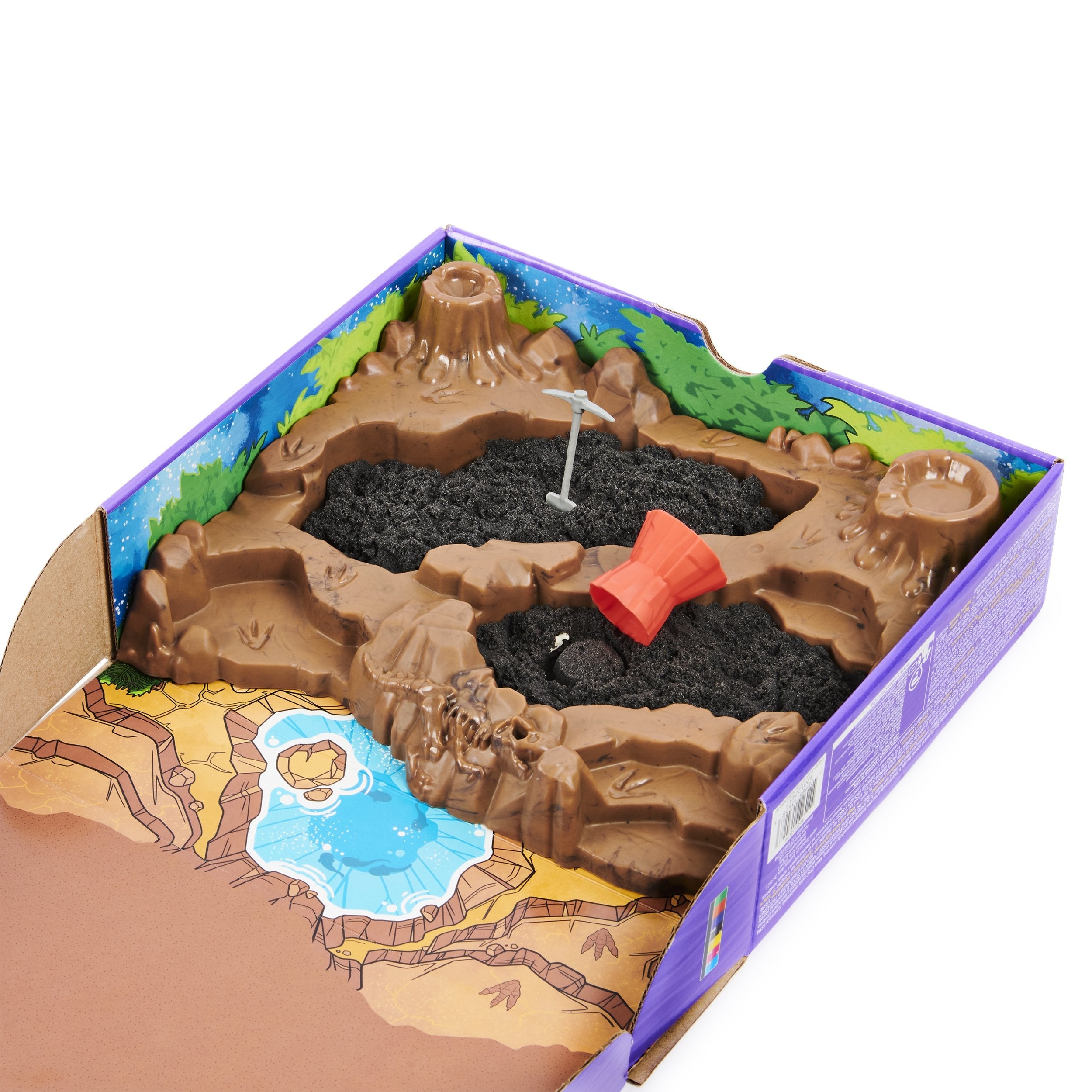 Kinetic Sand Dino Dig Playset with 10 Hidden Dinosaur Bones