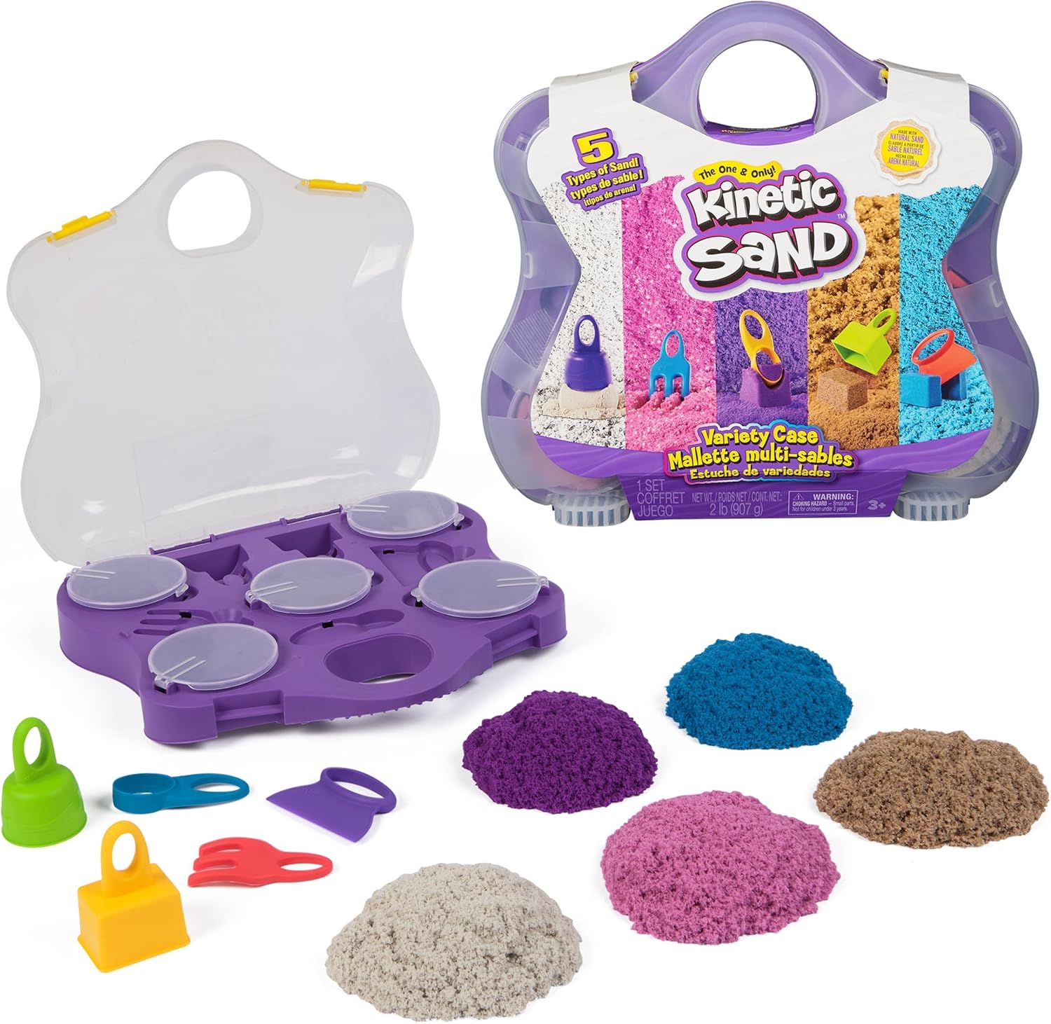 Kinetic Sand Variety Case with 2 Pounds of Play Sand