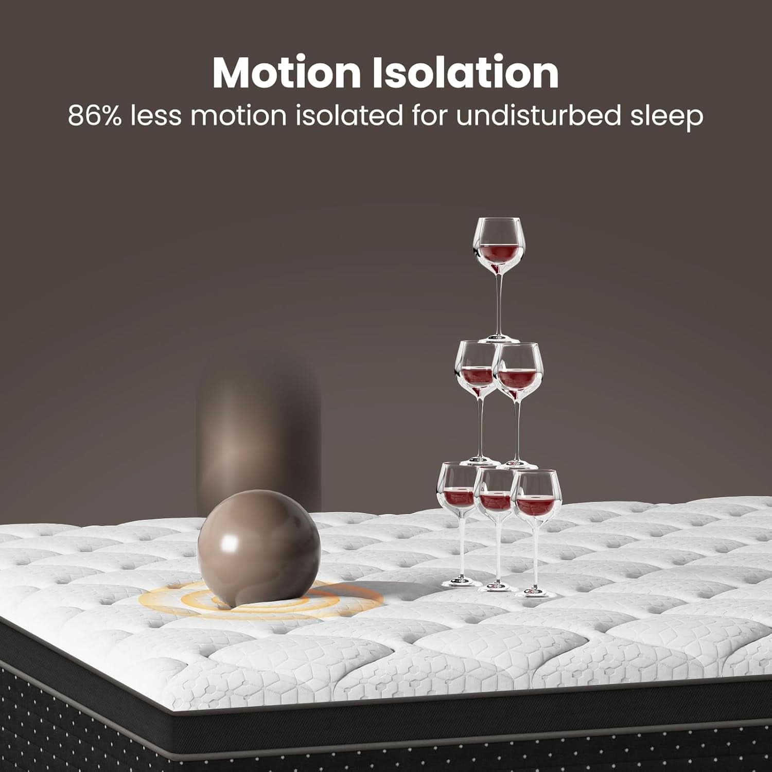 King 14 Inch Hybrid Memory Foam Mattress Certipur Certified