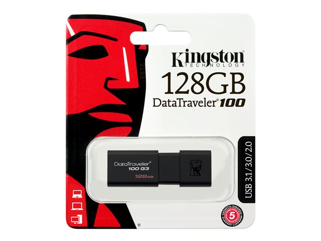 Kingston 128GB DataTraveler 100 G3 USB 3.0 Flash Drive