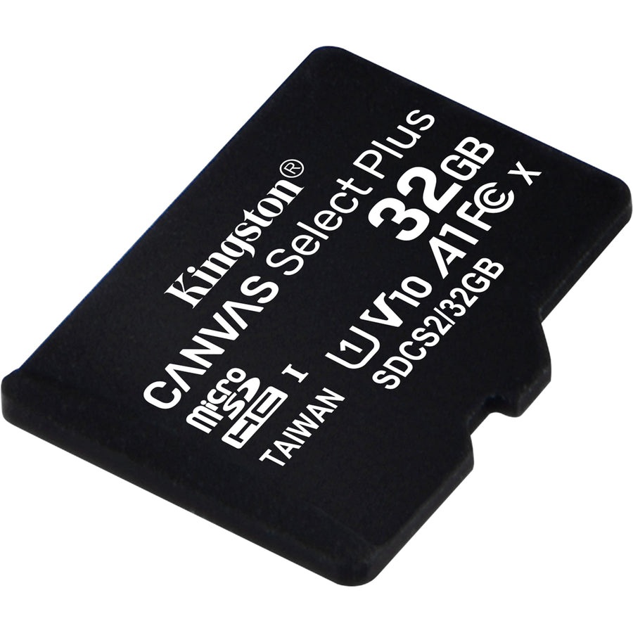 Kingston Canvas Select Plus SDCS2 32 GB Class 10/UHS-I (U1) microSDHC - 1 Pack SDCS2/32GBSP