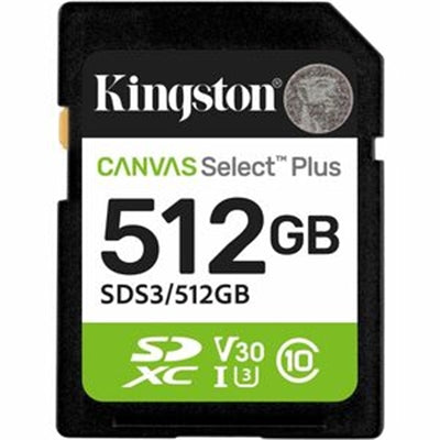 Kingston Canvas Select Plus SDS3/512GB SD Card