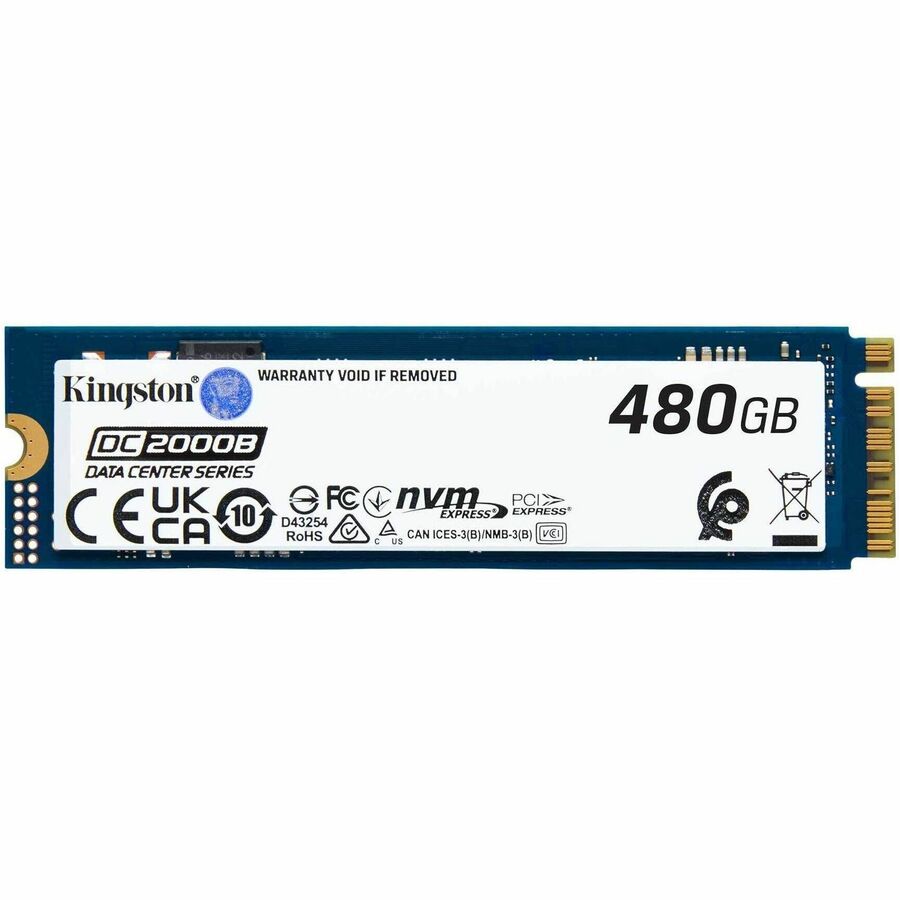 Kingston DC2000B 480 GB Solid State Drive - M.2 2280 Internal - PCI Express NVMe (PCI SEDC2000BM8/480G