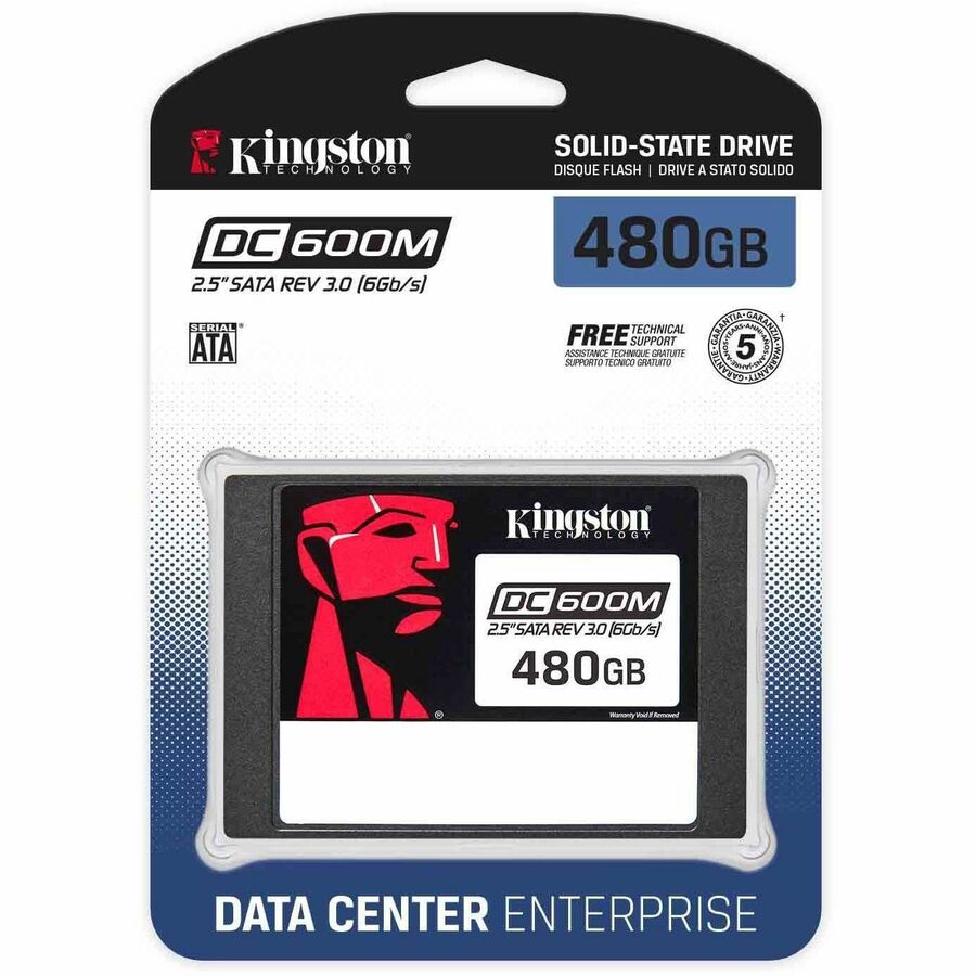 Kingston DC600M 480 GB Solid State Drive - 2.5" Internal - SATA (SATA/600) - Mixed Use -