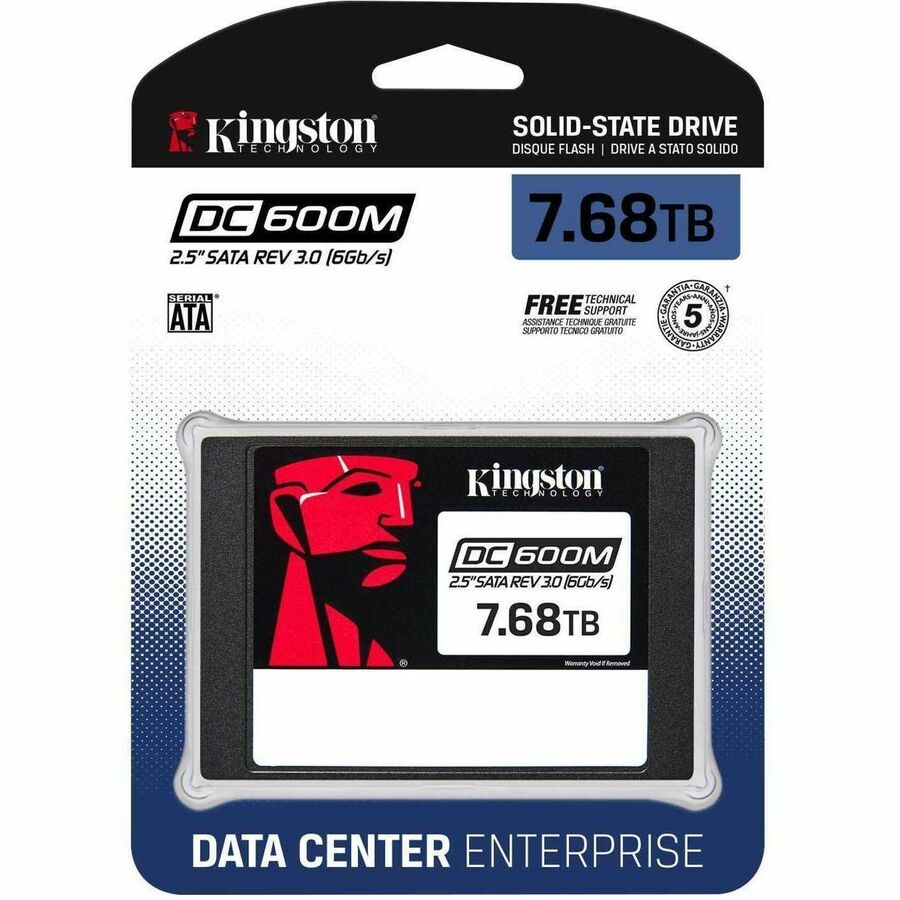 Kingston DC600M 7.50 TB Solid State Drive - 2.5" Internal - SATA (SATA/600) - Mixed Use -
