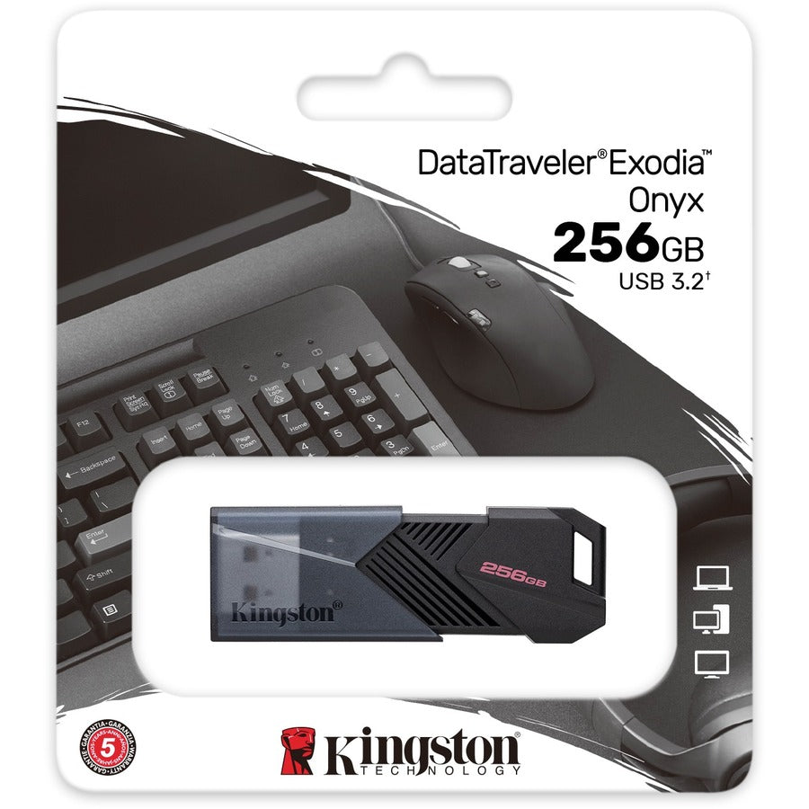 Kingston DataTraveler Exodia 256GB USB 3.2 (Gen 1) Type A Flash Drive - 256 GB - USB 3.2