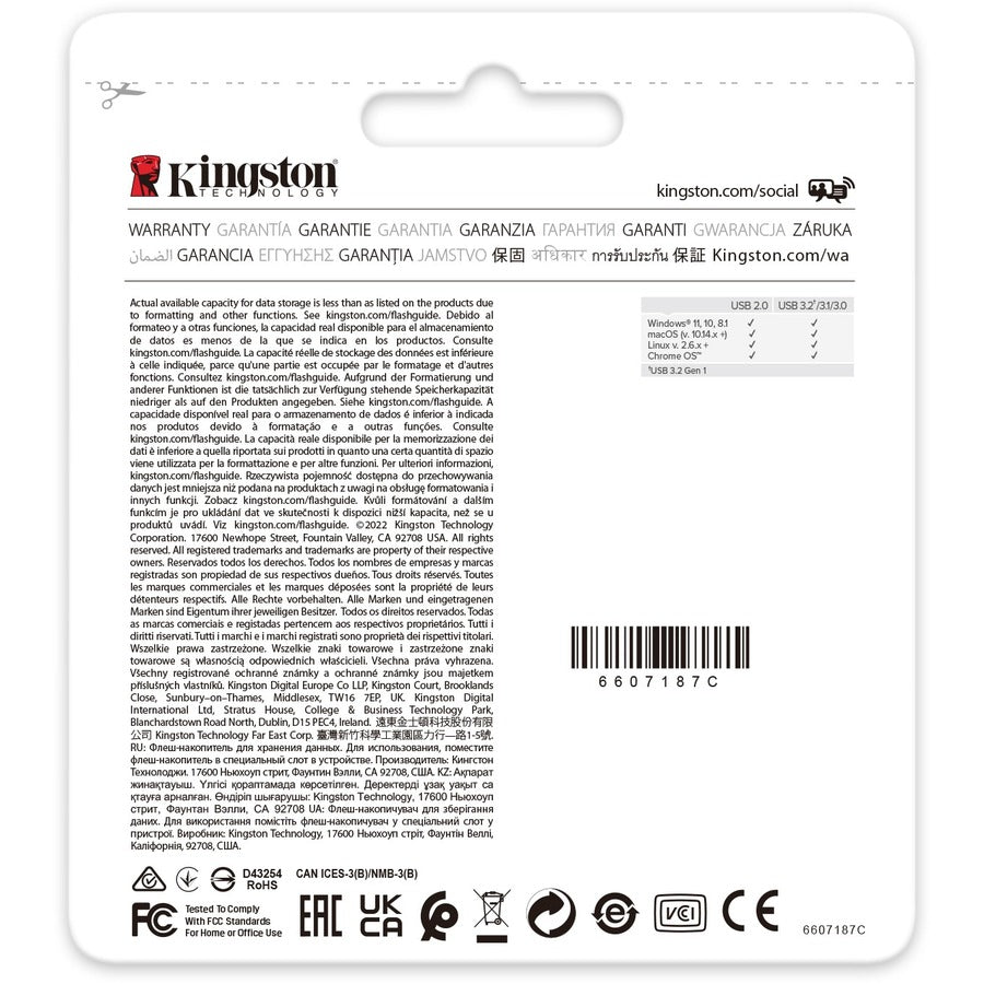 Kingston DataTraveler Exodia 256GB USB 3.2 (Gen 1) Type A Flash Drive - 256 GB - USB 3.2