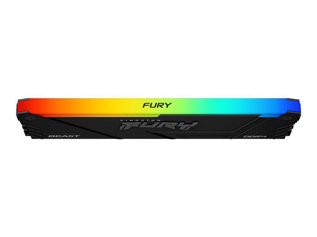 Kingston FURY Beast RGB - DDR4 - kit - 128 GB: 4 x 32 GB - DIMM 288-pin - 2666 MHz - CL16 - 1.2 V - unbuffered - on-die ECC - KF426C16BB2AK4/128