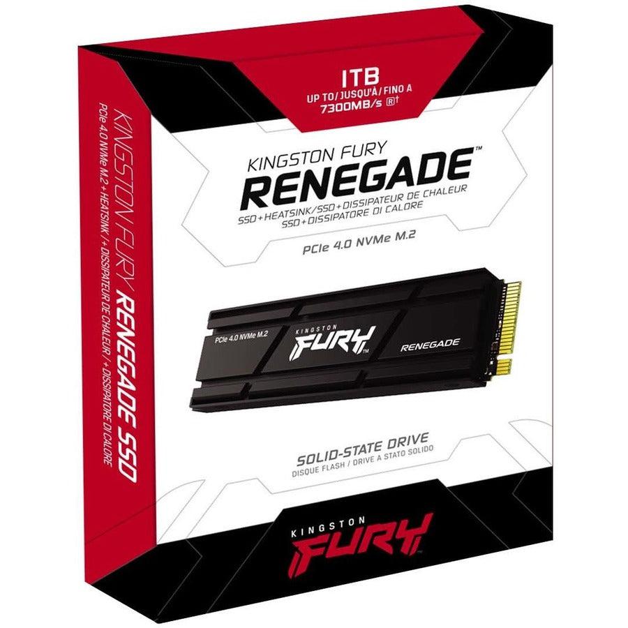 Kingston FURY Renegade 1 TB Solid State Drive - M.2 2280 Internal - PCI Express NVMe (PCI Express NVMe 4.0 x4)