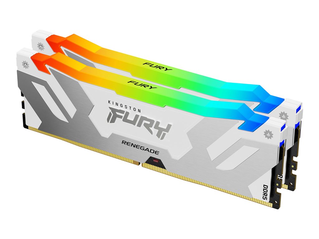 Kingston FURY Renegade RGB - DDR5 - kit - 64 GB: 2 x 32 GB - DIMM 288-pin - 6400 MHz / PC5-51200 - CL32 - 1.1 V - unbuffered KF564C32RWAK2-64