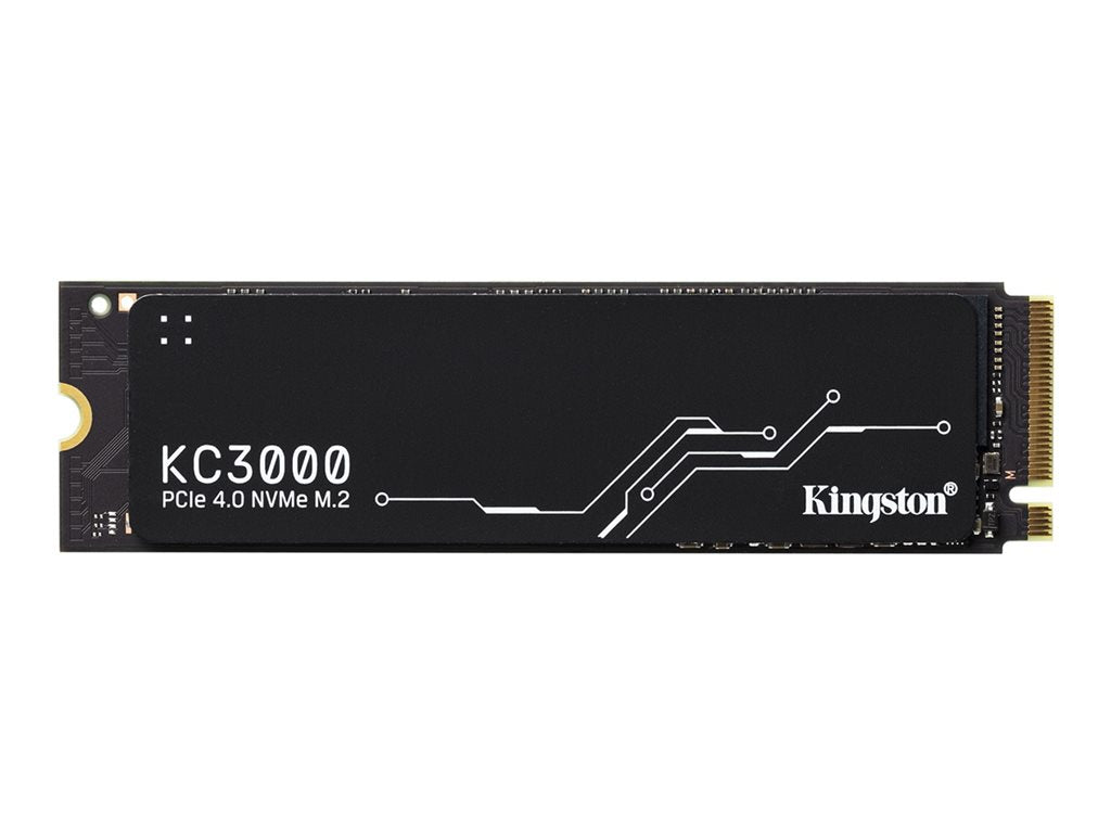 Kingston KC3000 - SSD - 512 GB - internal - M.2 2280 - PCIe 4.0 x4 (NVMe) - integrated heatsink SKC3000S/512GBK