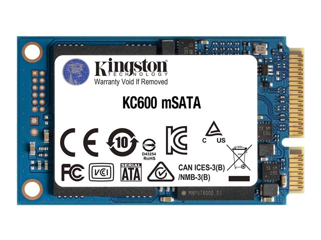 Kingston KC600 512 GB Solid State Drive - mSATA Internal - SATA (SATA/600)