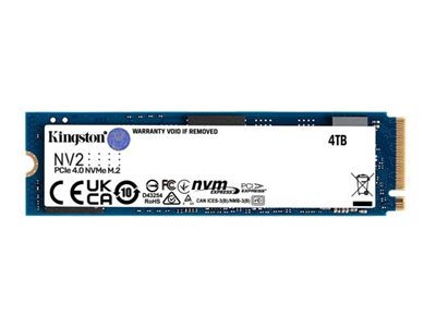Kingston NV2 - SSD - 4 TB - internal - M.2 2280 - PCIe 4.0 x4 (NVMe)