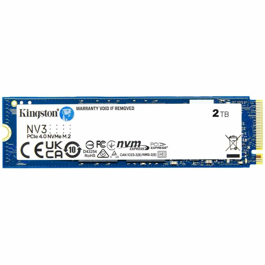 Kingston NV3 2 TB Solid State Drive - M.2 2280 Internal - PCI Express NVMe (PCI Express SNV3S/2000G