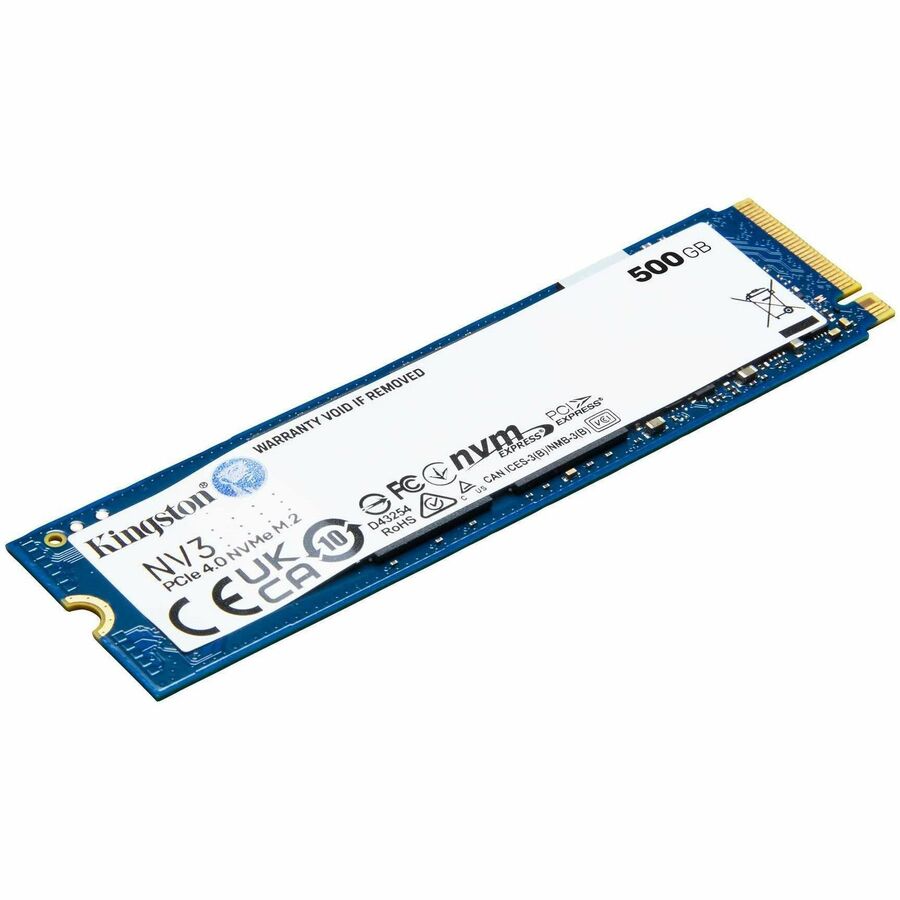 Kingston NV3 500 GB Solid State Drive - M.2 2280 Internal - PCI Express NVMe (PCI Express SNV3S/500G