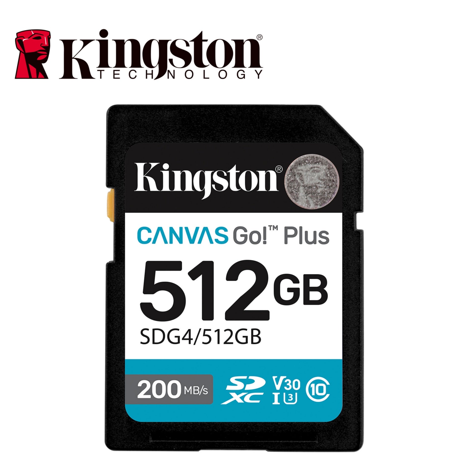 Kingston SDG4 512GB SDXC Card Fast 200MB/s for Pros